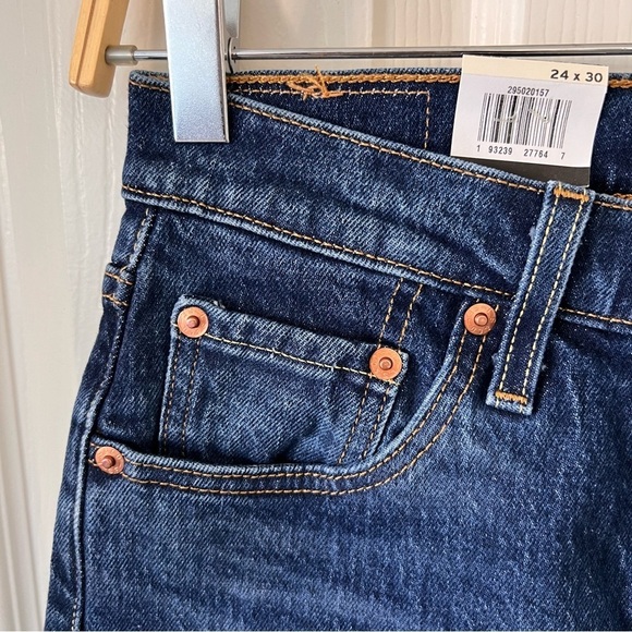 LEVIS 501 Dark Wash High Rise Skinny Jeans - Picture 7 of 12